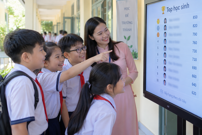 Kỳ thi Olympic tiếng Anh trên Internet không quy định một mức điểm sàn cố định