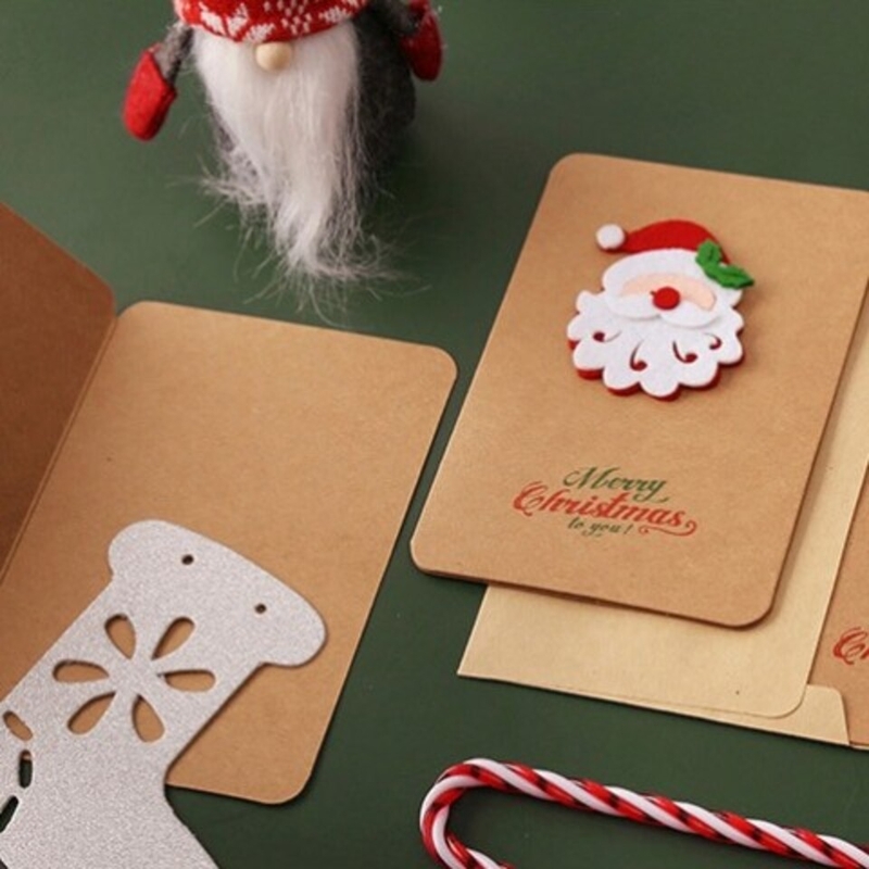 Thiệp Giáng Sinh hình ông già Noel nổi