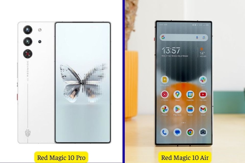 thiết kế Red Magic 10 Air và 10 Pro
