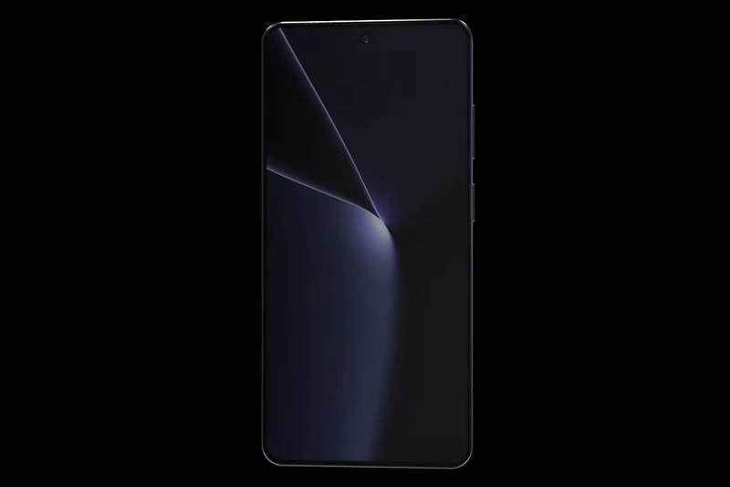 Mặt trước Galaxy S27 Ultra trong bản dựng concept, nổi bật với viền màn hình mỏng và thiết kế tối giản.
