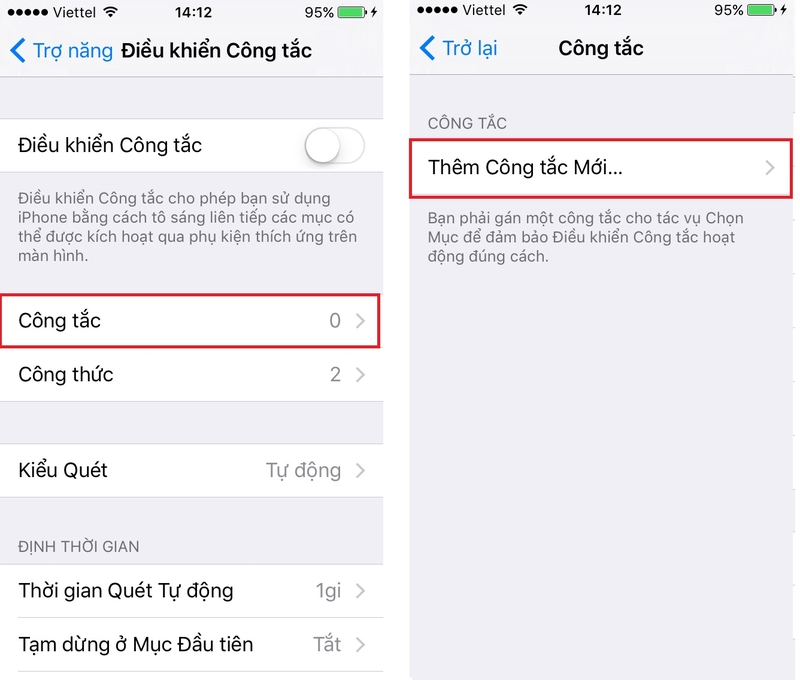 thiết lập điều khiển iPhone bằng lắc đầu 3