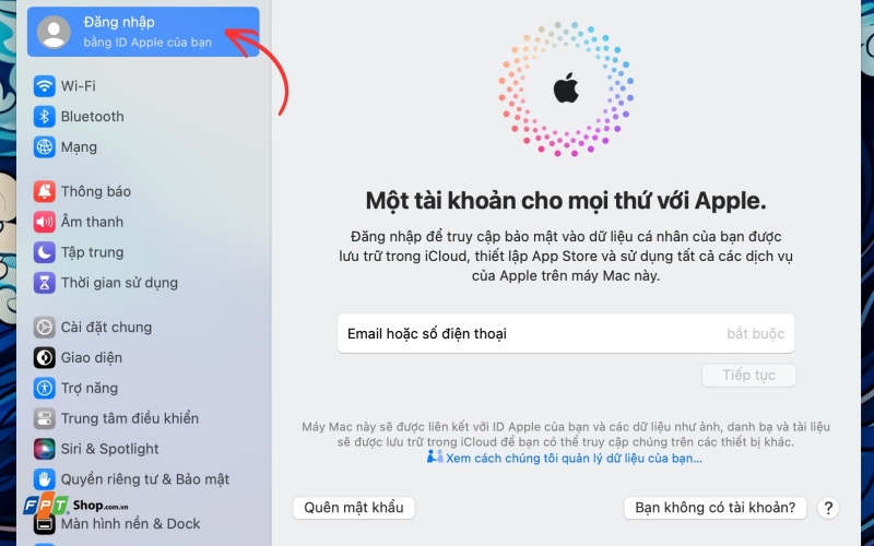 Sau khi đăng nhập thành công thì iCloud sẽ tự động được bật
