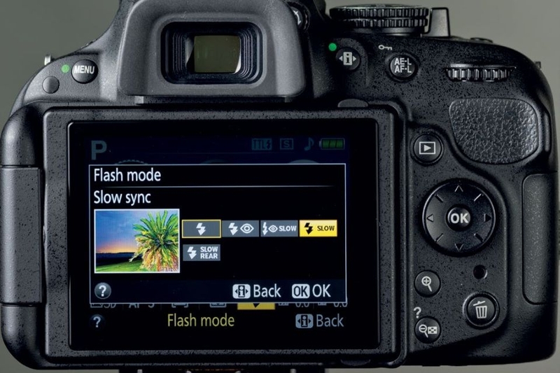 thiết lập tính năng Slow Sync trên máy ảnh