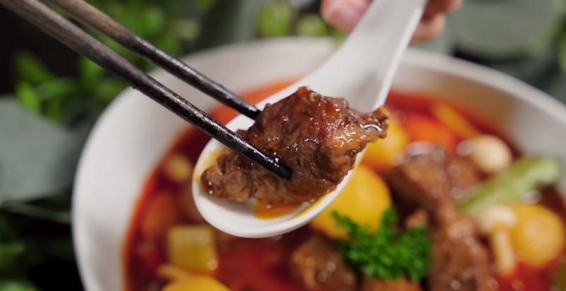 thịt bò hầm cà chua bằng nồi áp suất hình 13