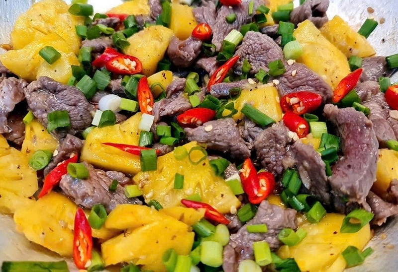 thịt bò xào dứa ảnh 1