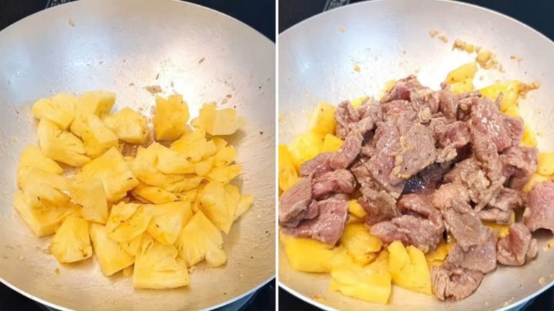 thịt bò xào dứa ảnh 5