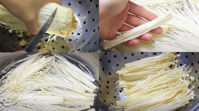 thịt bò xào nấm kim châm ảnh 5
