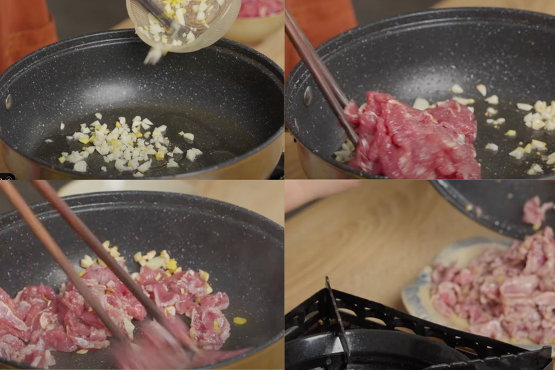 Thịt bò xào nấm mỡ (4)