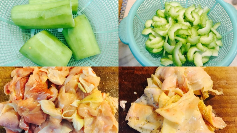 Bước 1: Sơ chế nguyên liệu