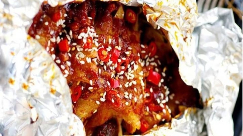 thịt heo nướng giấy bạc 1