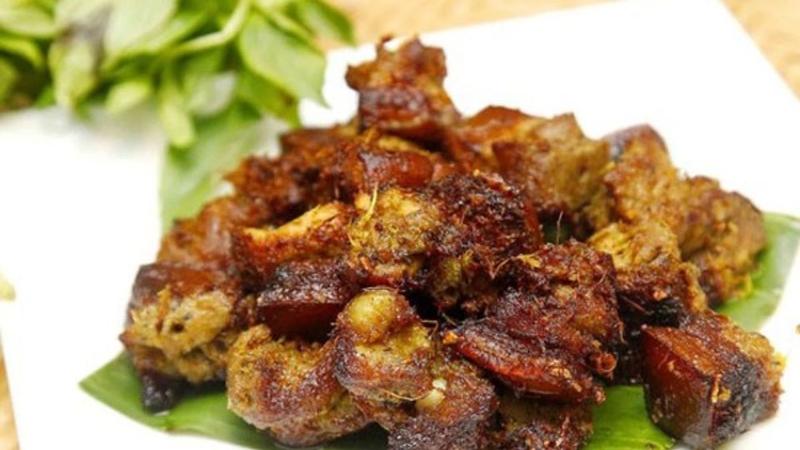 Thịt lợn mán nướng riềng mẻ
