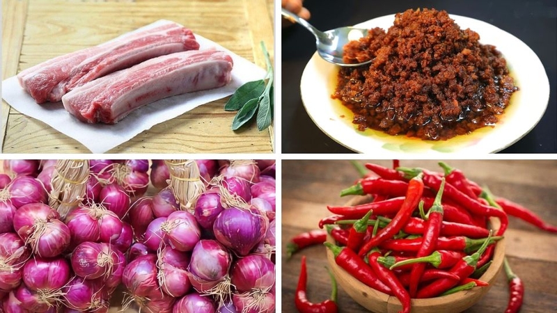 Thịt luộc chấm mắm tép 1