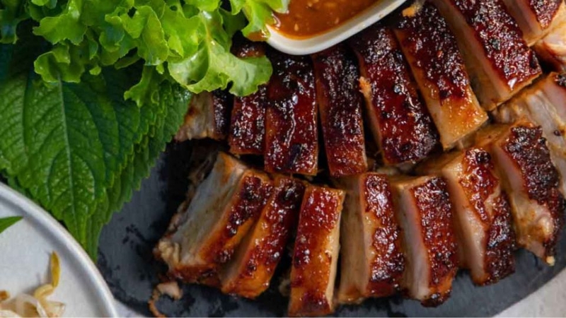 thịt nướng Hàn Quốc bằng nồi chiên không dầu 6