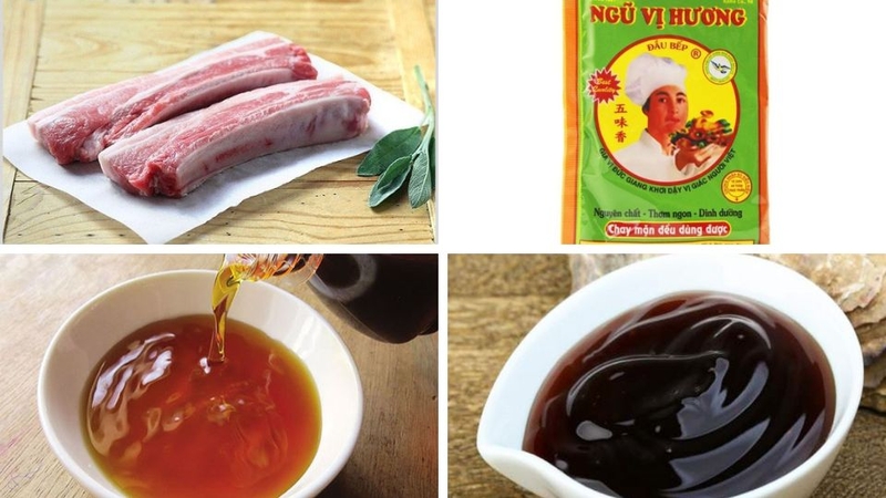 thịt rán ngũ vị hương 1