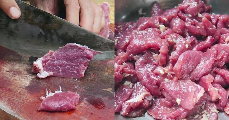 Thịt trâu xào lá cách nước cốt dừa 3