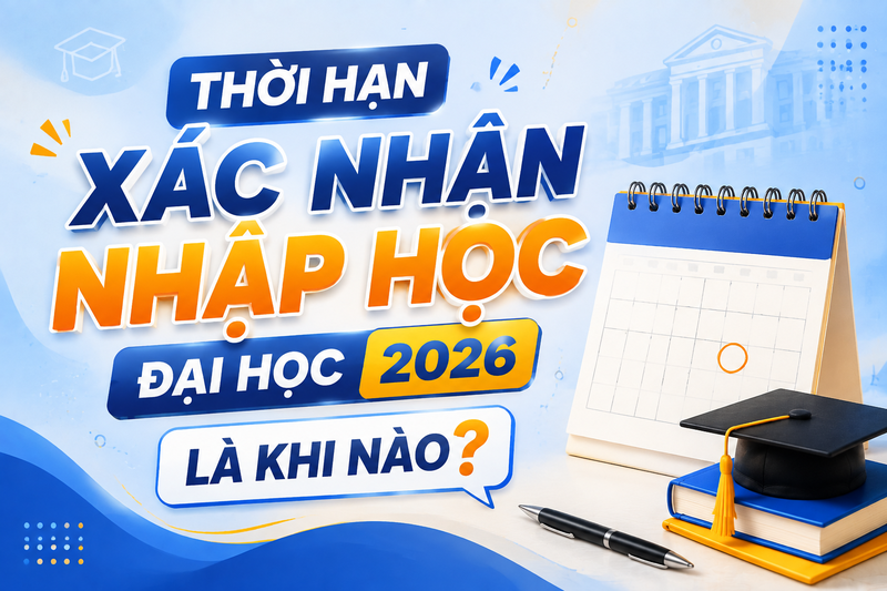 Thời hạn xác nhận nhập học đại học 2026 1
