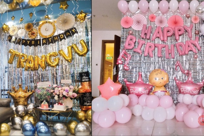Chuẩn bị không gian và trang trí tiệc thôi nôi