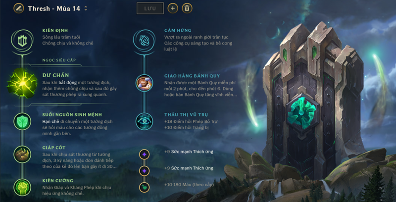 Bảng ngọc cho Thresh