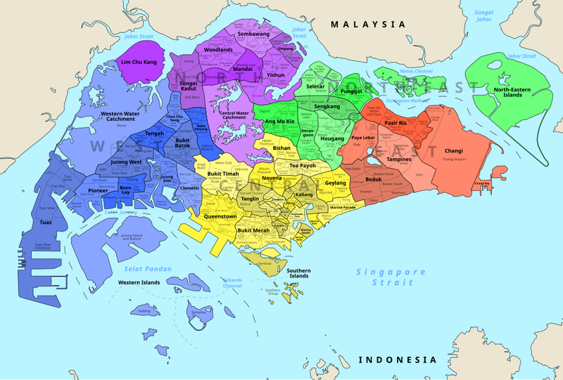 Vị trí địa lý của Singapore là gì?