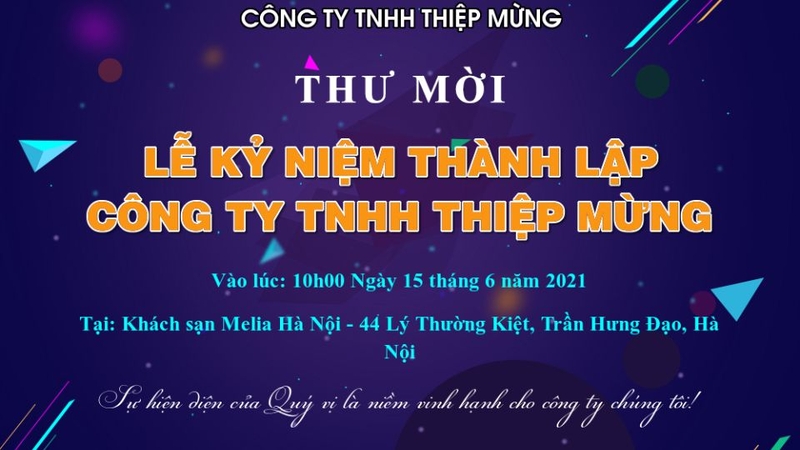 Thư mời tham dự sự kiện có vai trò gì?