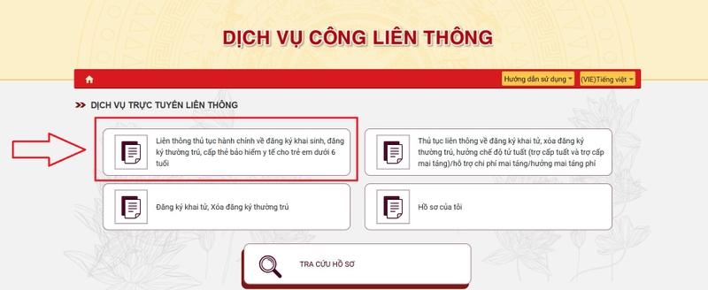 thủ tục làm giấy khai sinh online hình 4