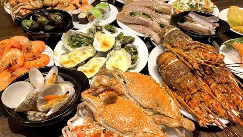 Thực đơn buffet hải sản