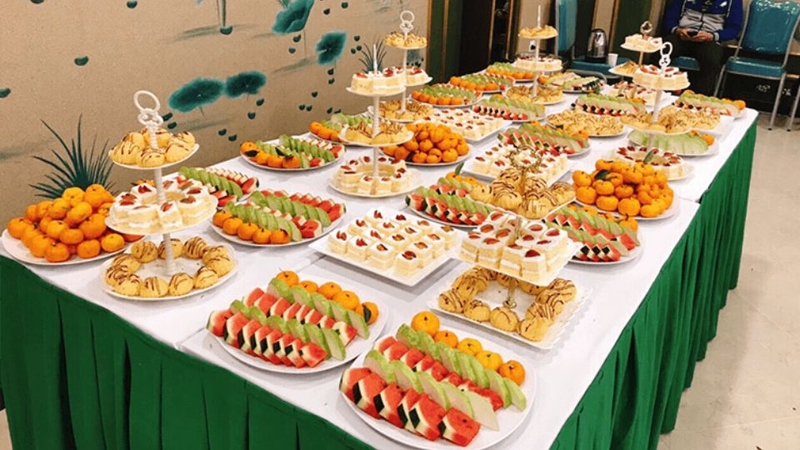 Thực đơn buffet ngọt