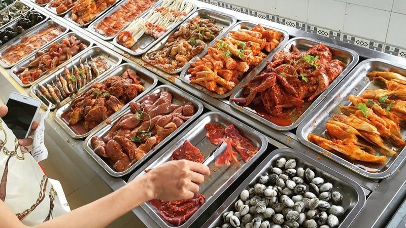 Thực đơn buffet nướng