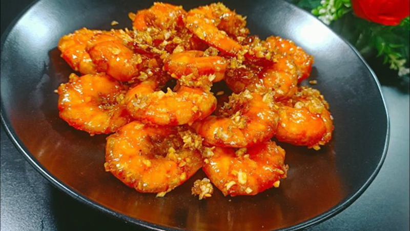 Tôm rang tỏi