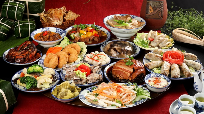 thực đơn mâm cơm cúng tất niên 17