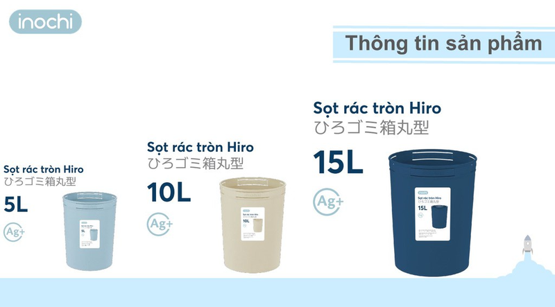 Sọt rác Inochi Hiro 1