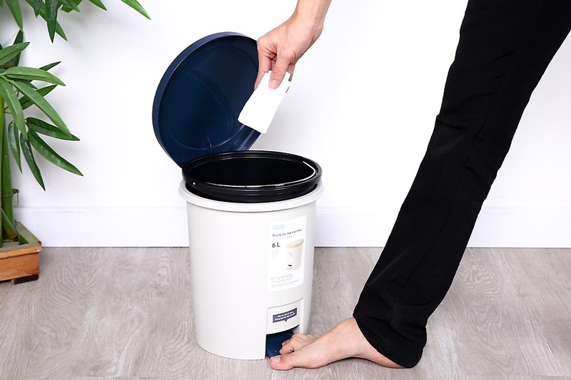 Thùng rác đạp tròn Inochi Hiro 1