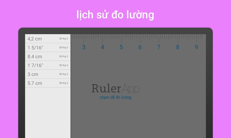Tính năng đa chạm và lưu trữ lịch sử đo lường