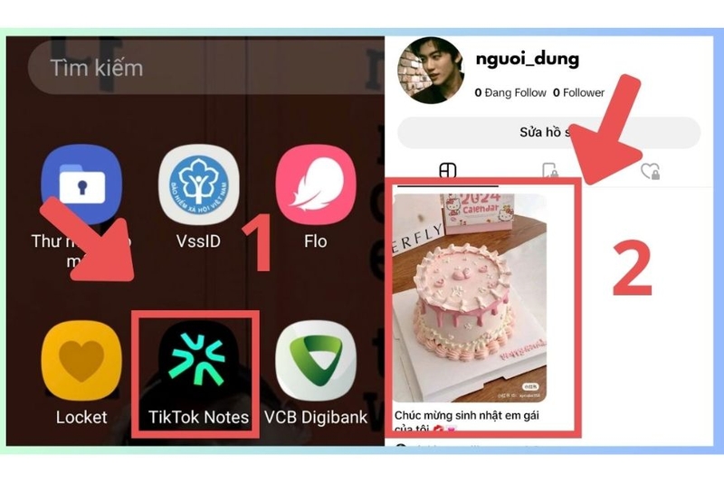 Xoá bài đăng trên TikTok Notes