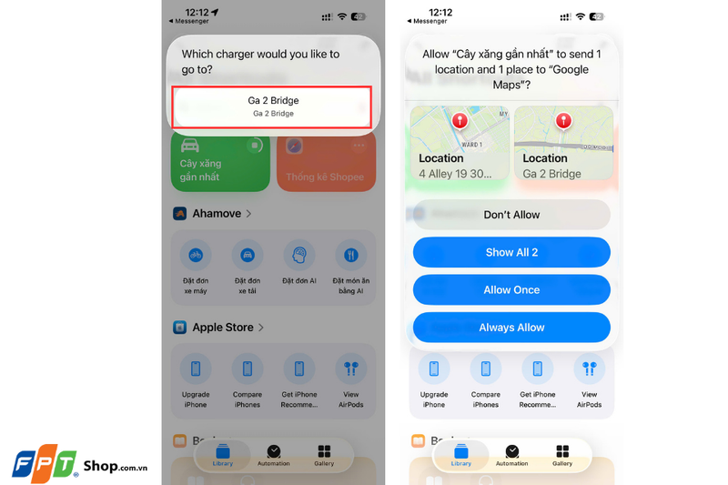 Tìm cây xăng gần nhất trên iPhone 4