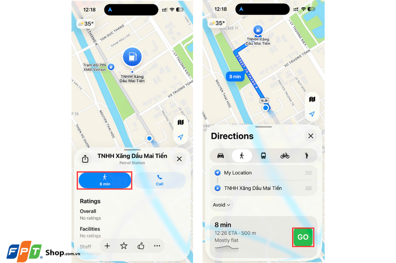 Tìm cây xăng gần nhất trên iPhone 7
