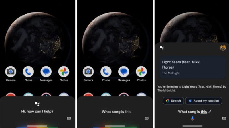 Tìm nhạc bằng âm thanh bằng Google Assistant