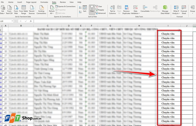 Tìm tên trong Excel - 02