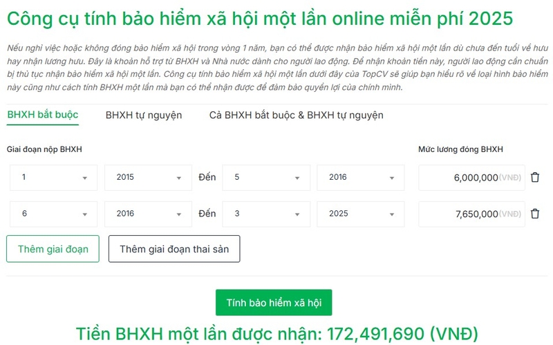 tính bảo hiểm xã hội 1 lần online hình 12