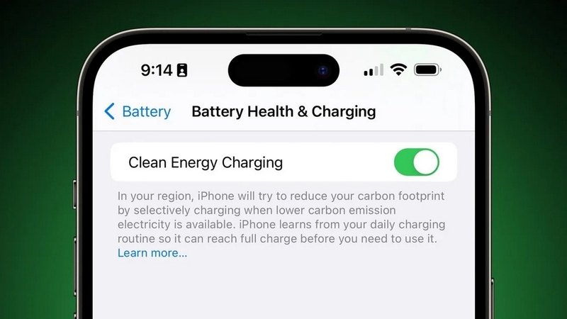 Tính năng sạc năng lượng sạch trên iPhone là gì ảnh 2