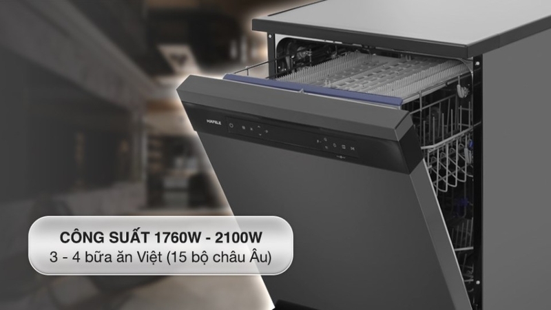 Máy rửa bát độc lập 15 bộ Hafele HDW-F605B (535.29.660)