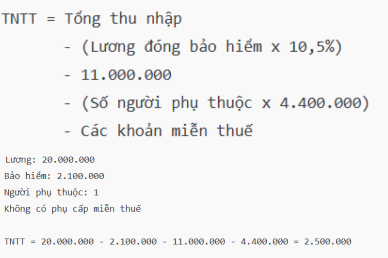 tính thuế TNCN bằng excel (2)