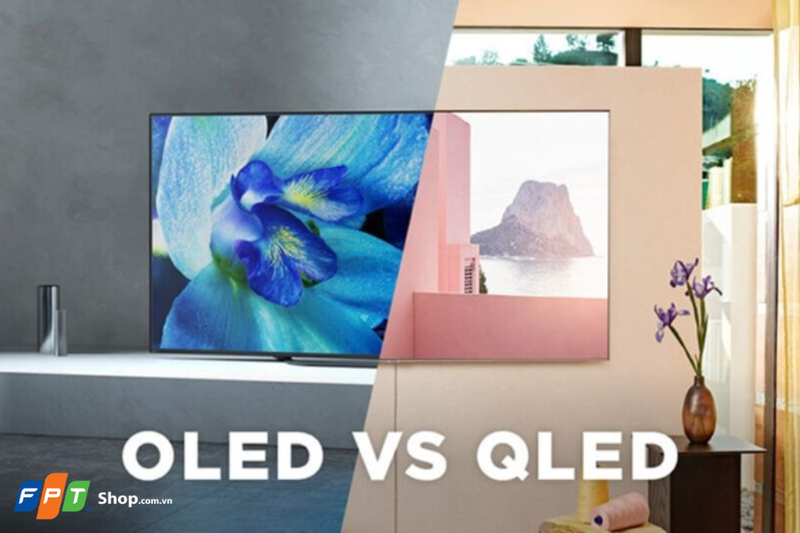So sánh khả năng hiển thị vùng tối và độ sáng giữa công nghệ OLED và QLED