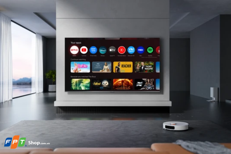 Tivi Xiaomi sở hữu thiết kế viền kim loại sang trọng