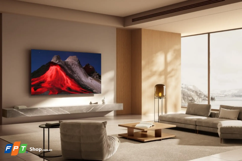 Khung kim loại nguyên khối cao cấp trên thiết bị Xiaomi 55 inch L55MB-ASEA