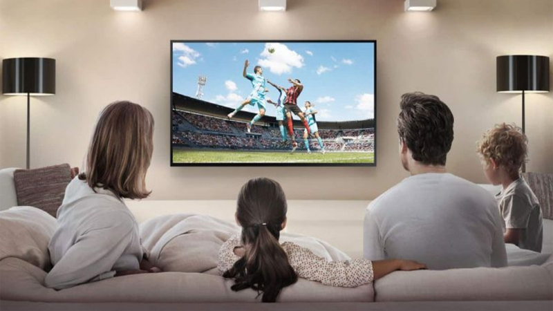 Tivi 55 inch phù hợp cho những phòng khách có diện tích vừa