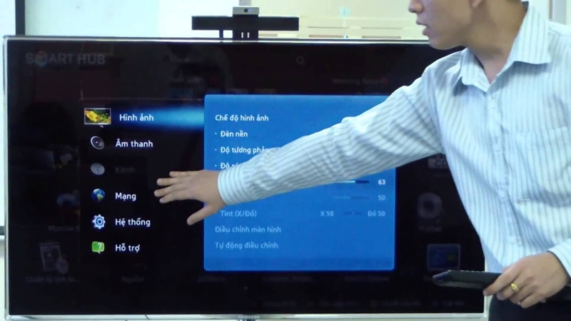 kiem tra ket nong mang tv samsung