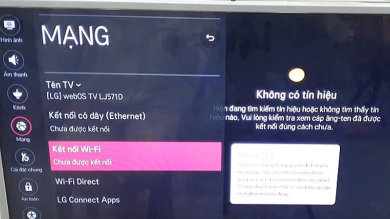 Mạng Internet yếu hoặc mất kết nối