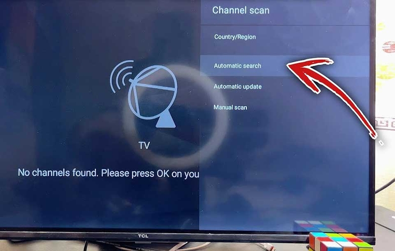 Tivi TCL không dò được kênh - 06