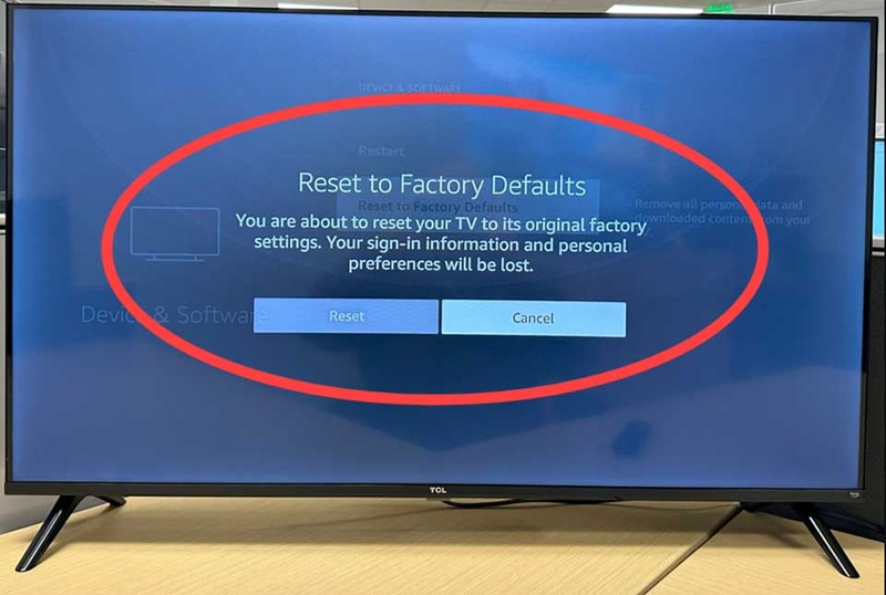 Tivi TCL không dò được kênh - 09